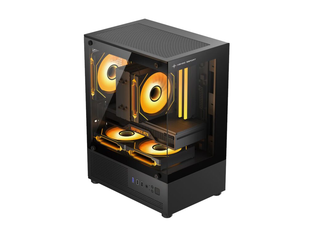 Vỏ Kenoo MK120 Kèm 3Fan RGB – Black