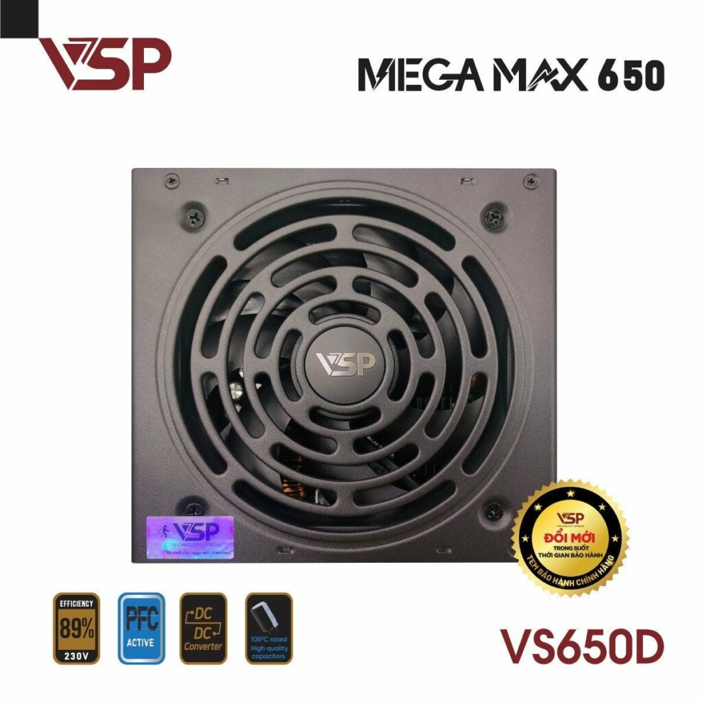 Nguồn VSP Megamax V650D 650w