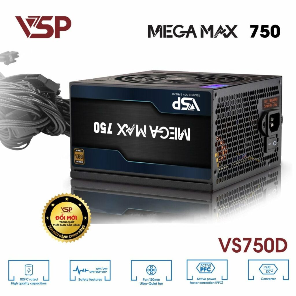 Nguồn VSP Megamax V750D 750w