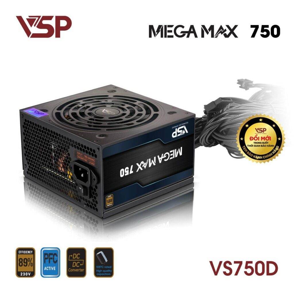 Nguồn VSP Megamax V750D 750w